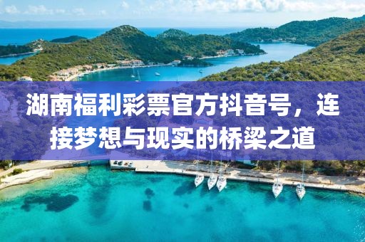 湖南福利彩票官方抖音号，连接梦想与现实的桥梁之道