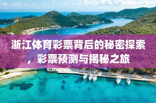 浙江体育彩票背后的秘密探索，彩票预测与揭秘之旅